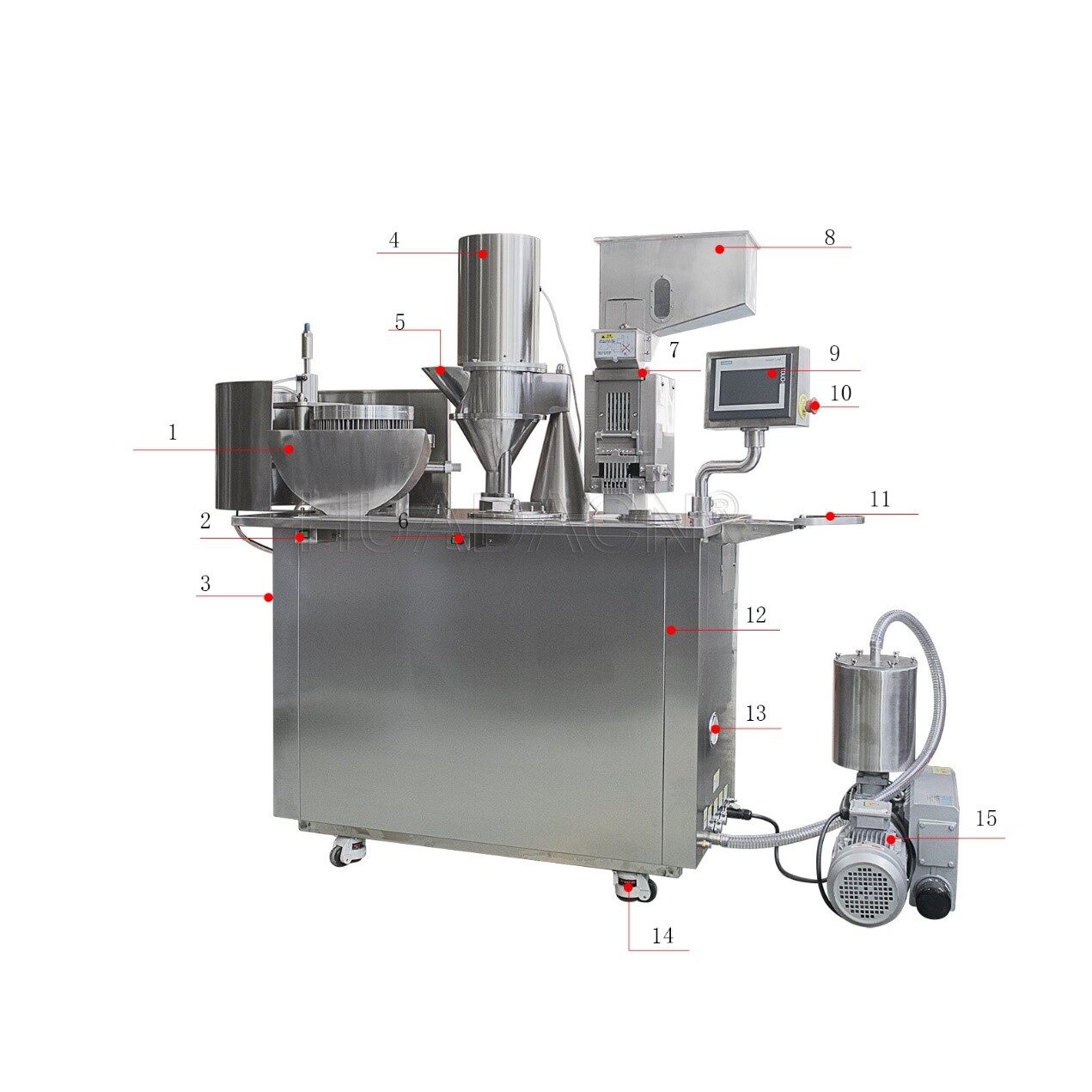 semi auto metal capsule filling machine